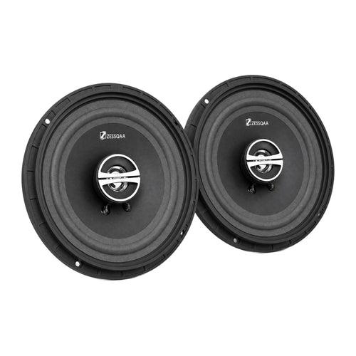 Zessqaa ZQ-650RG 6.5 Inch 3-Way Coaxial Car Speakers, 60W RMS (Pair)