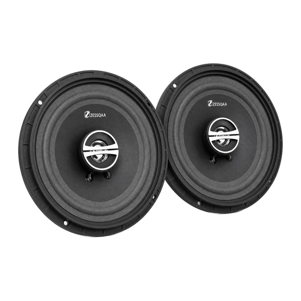 Zessqaa ZQ-650RG 6.5 Inch 3-Way Coaxial Car Speakers, 60W RMS (Pair)