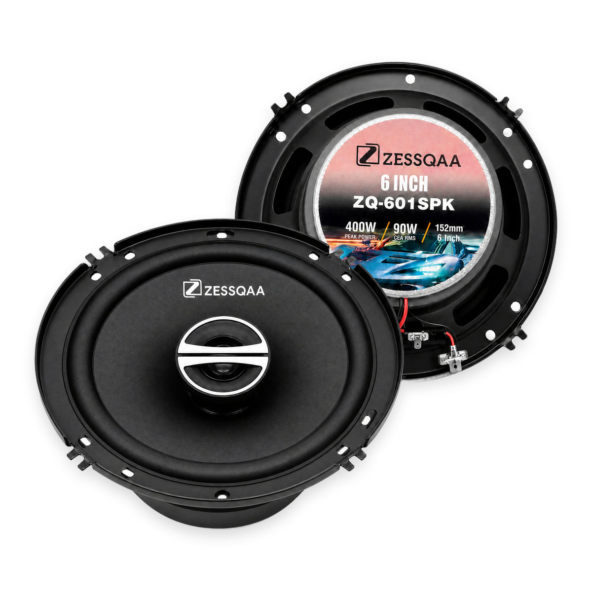 Zessqaa ZQ-601SPK 6-Inch Car Stereo Speakers