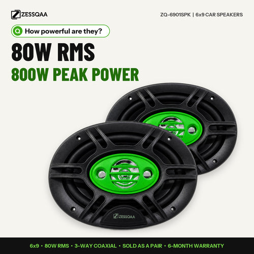 Zessqaa ZQ-6901SPK 6x9 Oval Car Speakers