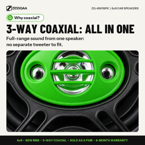 Zessqaa ZQ-6901SPK 6x9 Oval Car Speakers