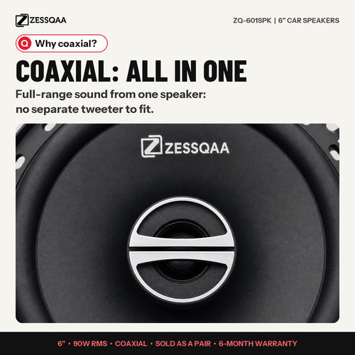 Zessqaa ZQ-601SPK 6-Inch Car Stereo Speakers