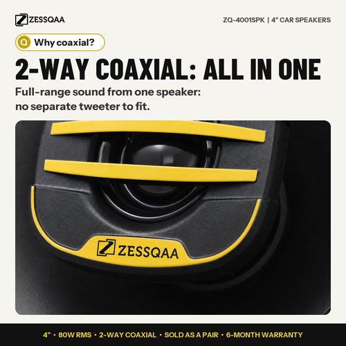 Zessqaa ZQ-4001SPK 4-Inch Car Stereo Speakers
