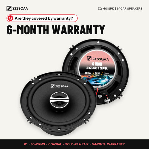 Zessqaa ZQ-601SPK 6-Inch Car Stereo Speakers