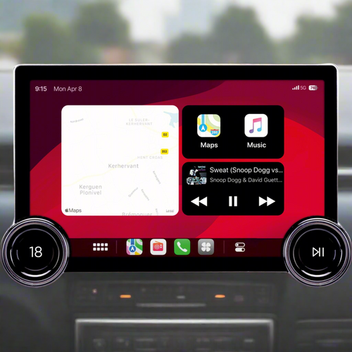 Zessqaa 10.5-Inch QLED Android Car Stereo with CarPlay & Android Auto