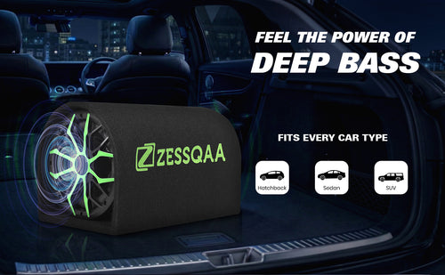 Zessqaa ZQ-801BST 8-Inch Active Basstube with Built-In Amplifier