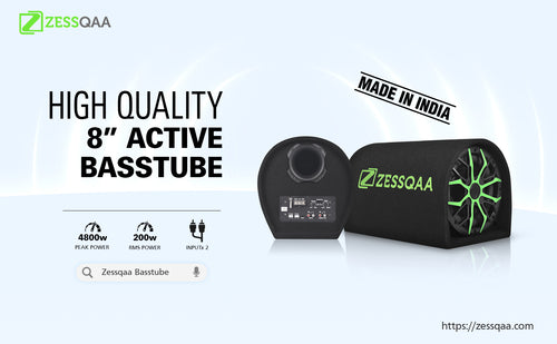 Zessqaa ZQ-801BST 8-Inch Active Basstube with Built-In Amplifier