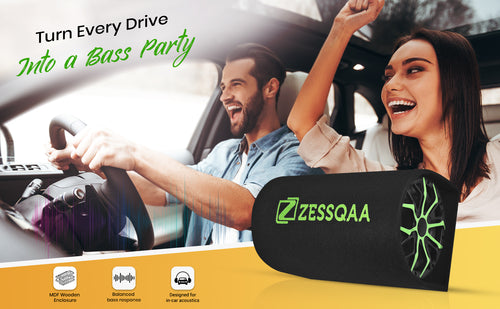 Zessqaa ZQ-801BST 8-Inch Active Basstube with Built-In Amplifier