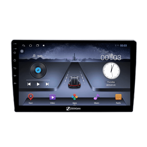Zessqaa 9-Inch Android Car Stereo with GPS, Bluetooth & CarPlay Option