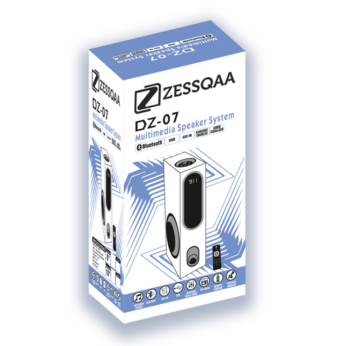 Zessqaa DZ-07 Single Tower Speaker with Bluetooth