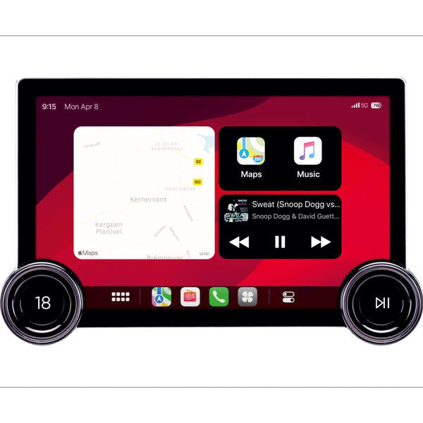 Zessqaa 10.5-Inch QLED Android Car Stereo with CarPlay & Android Auto