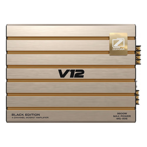 Zessqaa Black Series 4-Channel Car Amplifier (MS-905)