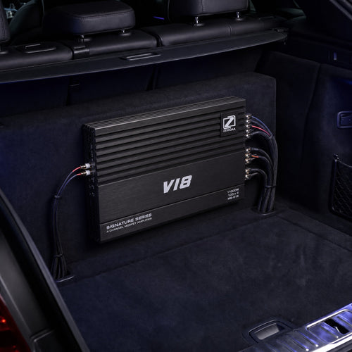 Zessqaa Signature Series 4-Channel Car Amplifier - Double Coil MOSFET, 100W x 4, 11000W Max, Bridgeable