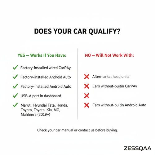 Zessqaa Wireless CarPlay & Android Auto Adapter