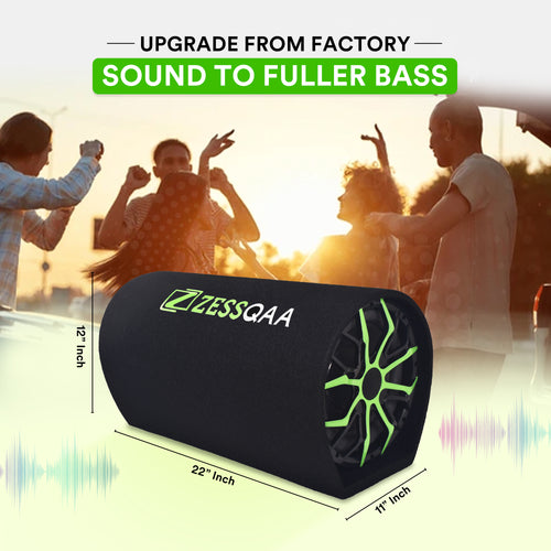 Zessqaa ZQ-1001BST 10-Inch Active Basstube with Built-In Amplifier