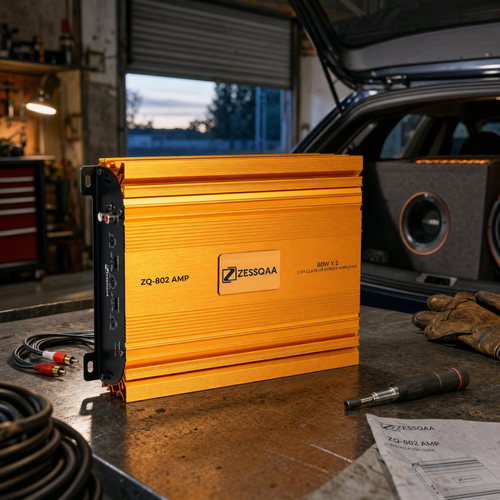 Zessqaa ZQ-802 2-Channel Class AB Car Amplifier