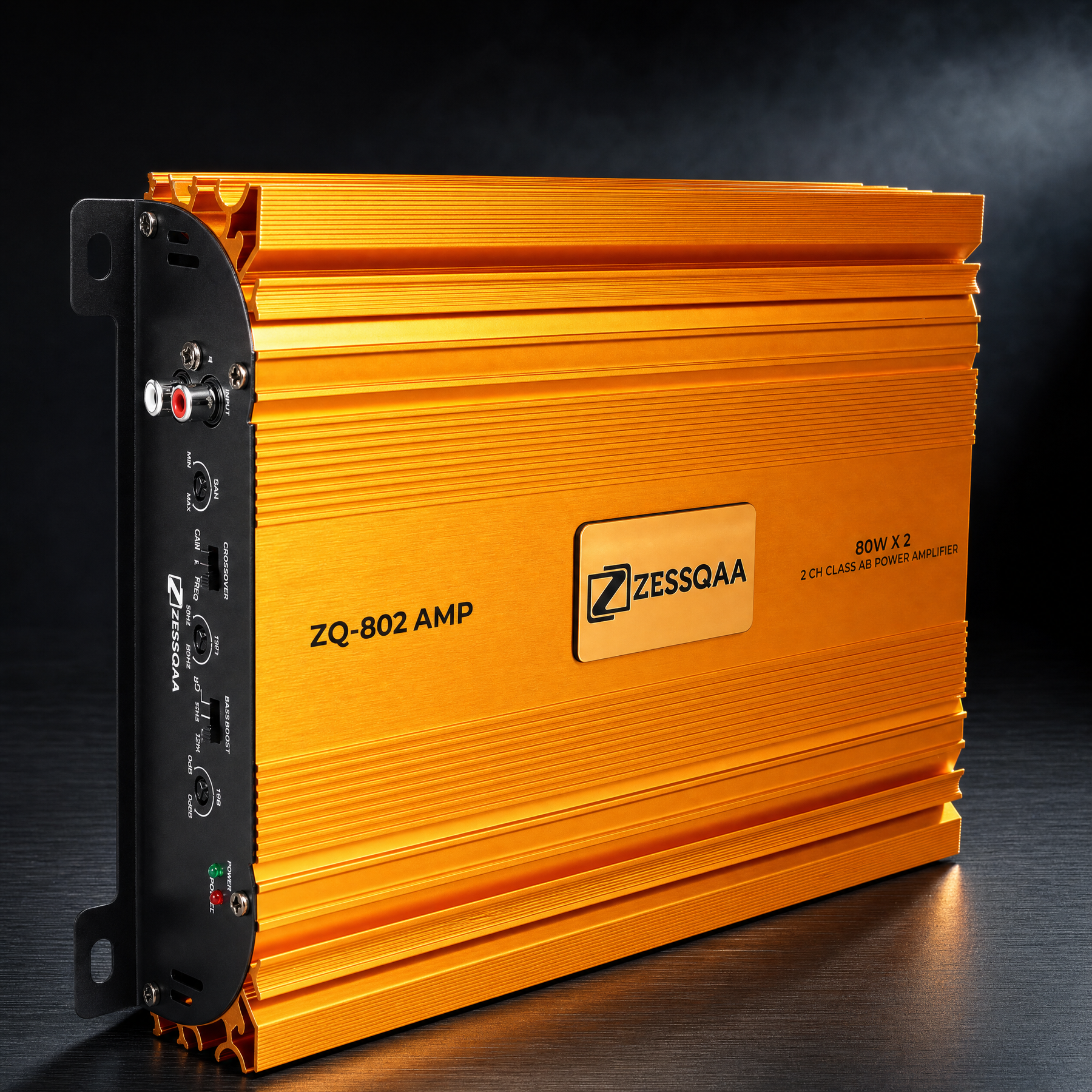 Zessqaa ZQ-802 2-Channel Class AB Car Amplifier