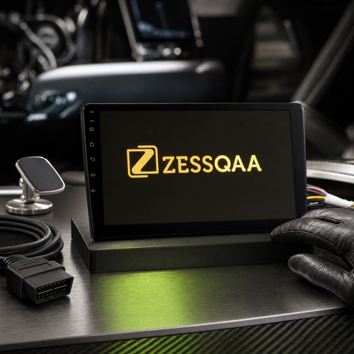 Zessqaa 9-Inch Android Car Stereo with GPS, Bluetooth & CarPlay Option