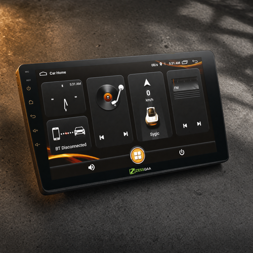 Zessqaa 9-Inch Android Car Stereo with GPS, Bluetooth & CarPlay Option