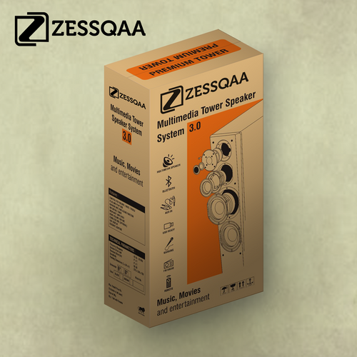 Zessqaa ZQ-801TSPK Single Party Tower Speaker